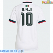 Camisa de time de futebol México Alexis Vega #10 Replicas 2º Equipamento Feminina Mundo 2026 Manga Curta